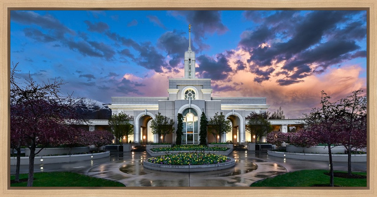 Mount Timpanogos Utah Spring Storm Clearing
