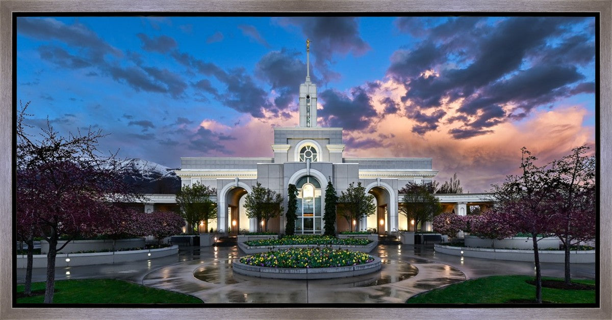Mount Timpanogos Utah Spring Storm Clearing