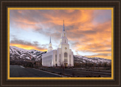 Layton Utah Golden Sunrise Large Wall Art