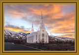 Layton Utah Golden Sunrise Large Wall Art