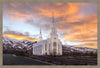 Layton Utah Golden Sunrise Large Wall Art