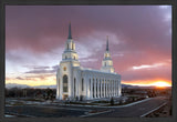 Layton Utah Pink Sunset Large Wall Art