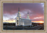 Layton Utah Pink Sunset Large Wall Art