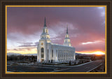 Layton Utah Pink Sunset Large Wall Art