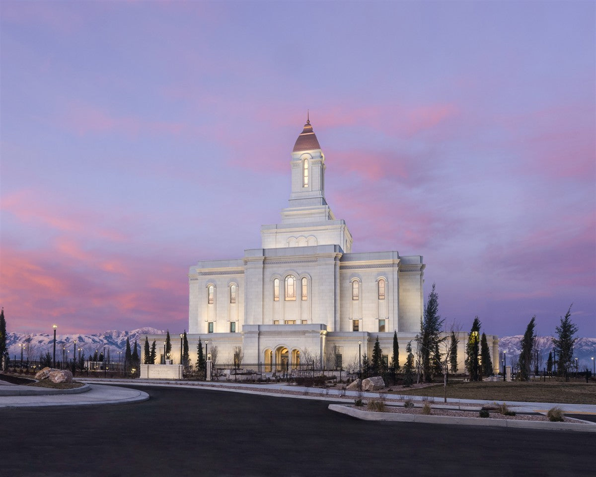Deseret Peak Utah Pink Winter Sunrise