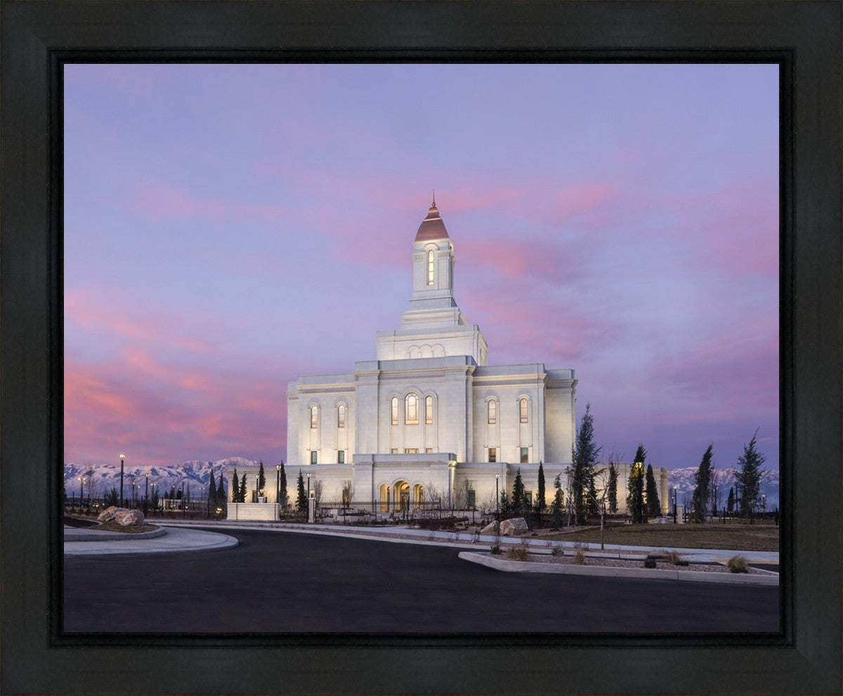 Deseret Peak Utah Pink Winter Sunrise