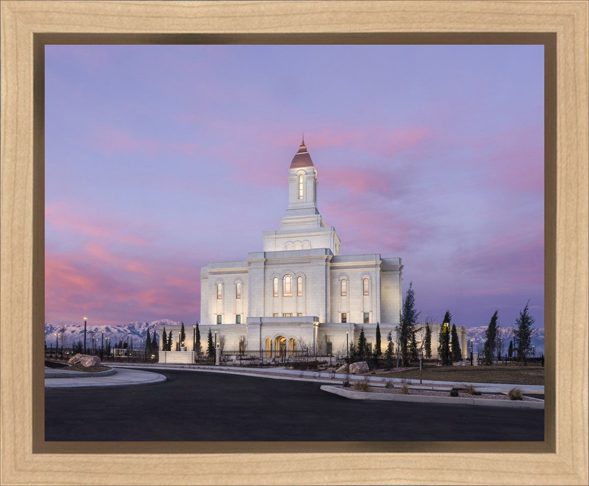 Deseret Peak Utah Pink Winter Sunrise