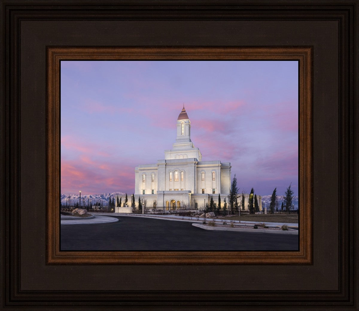 Deseret Peak Utah Pink Winter Sunrise