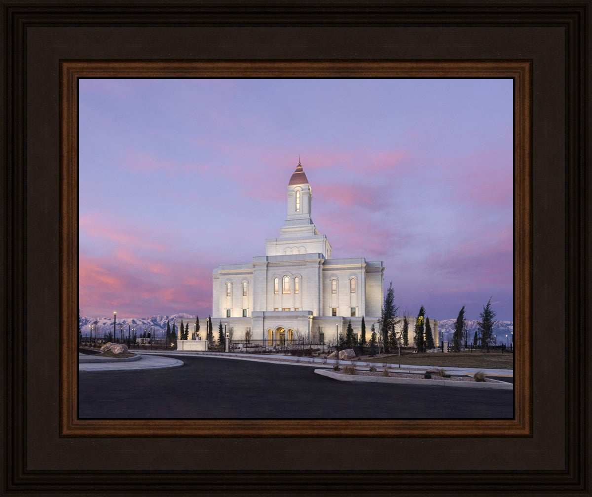 Deseret Peak Utah Pink Winter Sunrise