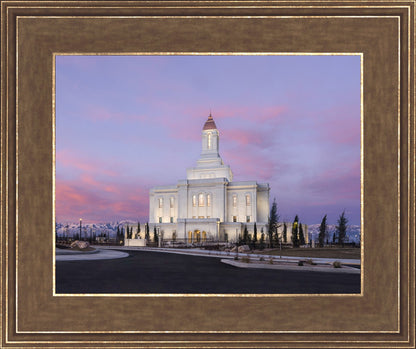 Deseret Peak Utah Pink Winter Sunrise