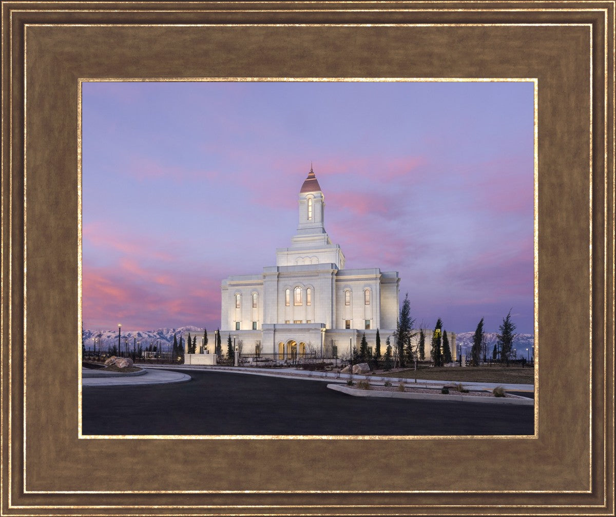 Deseret Peak Utah Pink Winter Sunrise