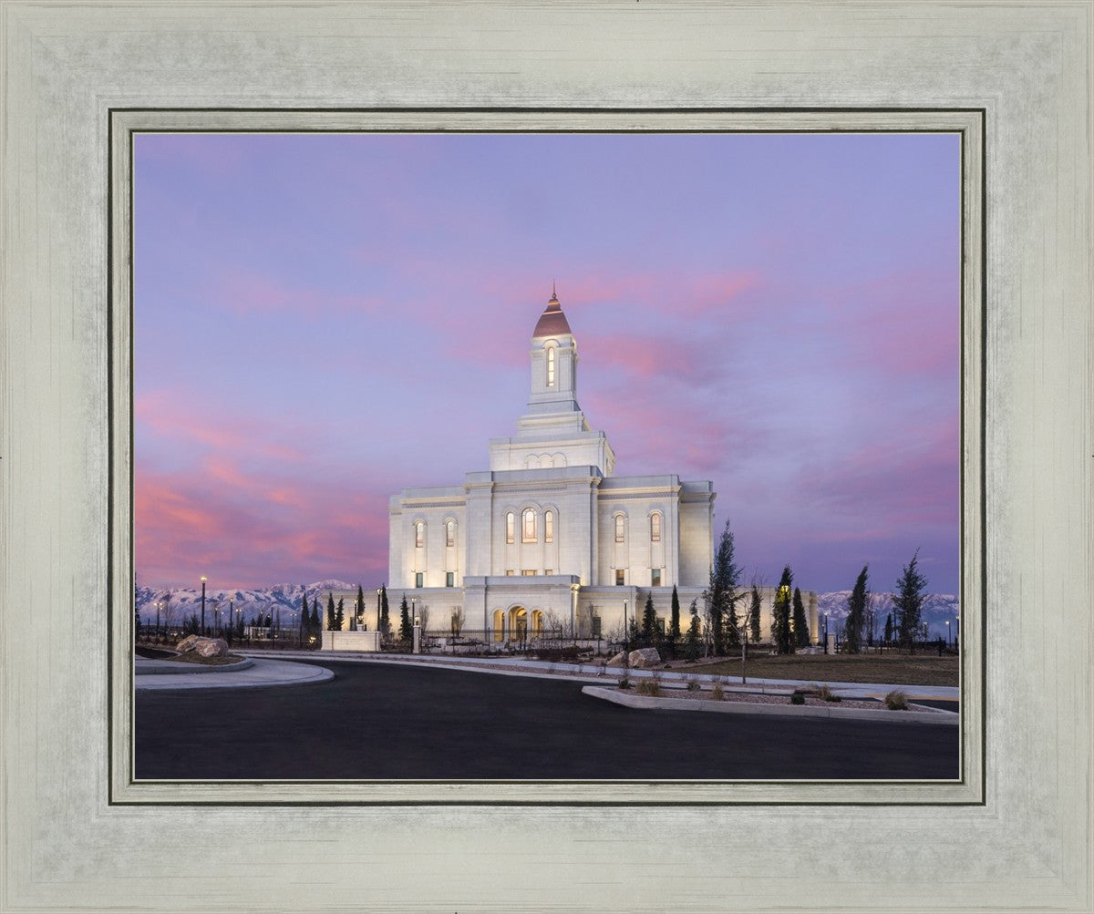 Deseret Peak Utah Pink Winter Sunrise