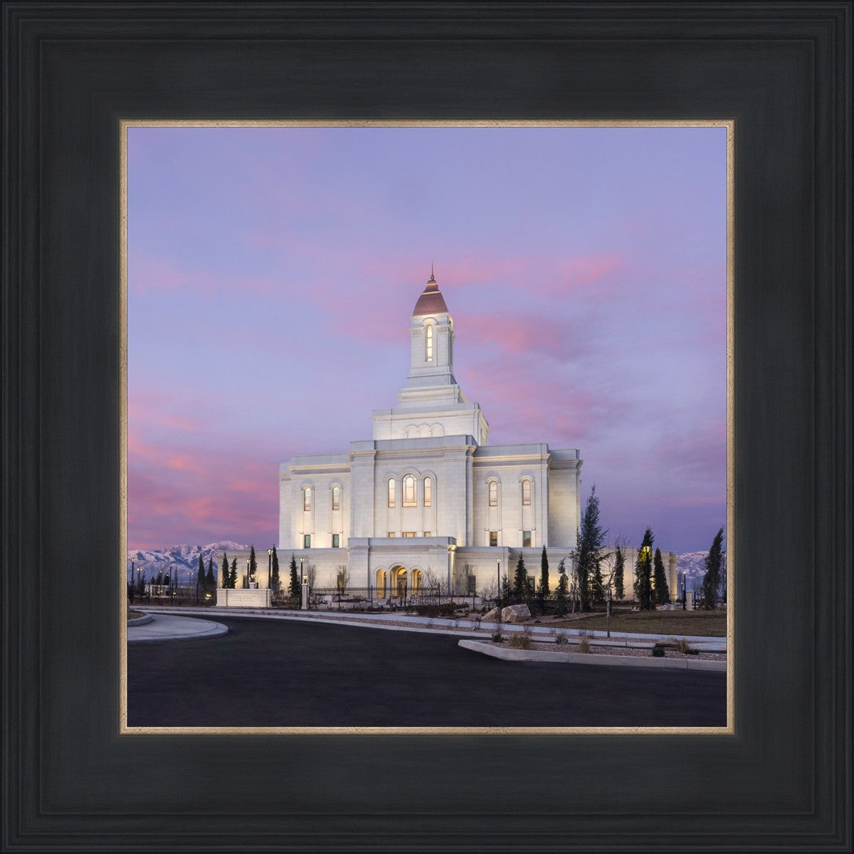 Deseret Peak Utah Pink Winter Sunrise