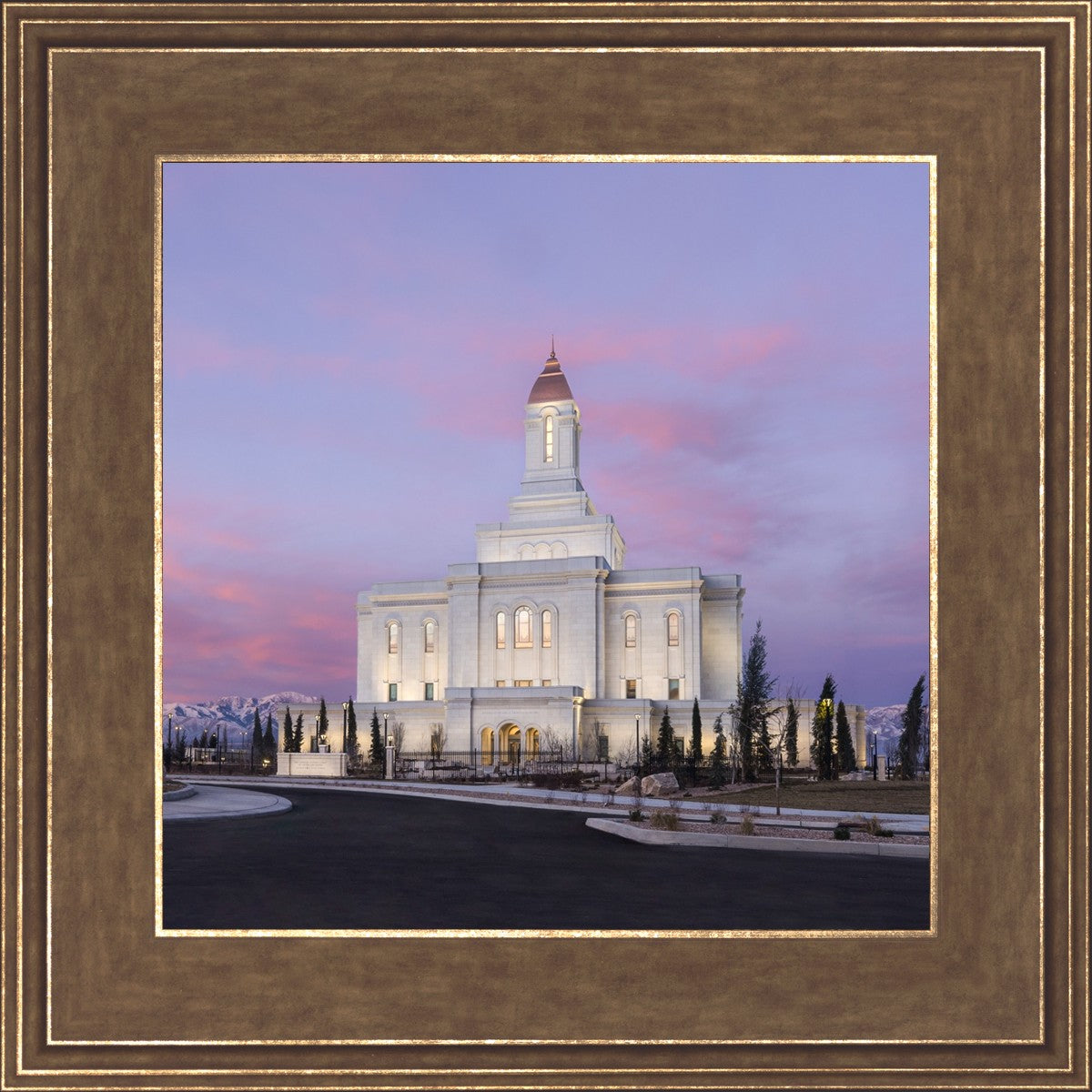 Deseret Peak Utah Pink Winter Sunrise