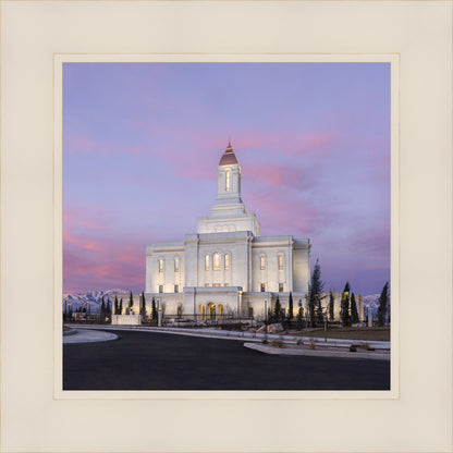 Deseret Peak Utah Pink Winter Sunrise