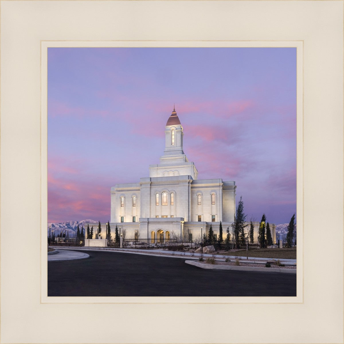 Deseret Peak Utah Pink Winter Sunrise