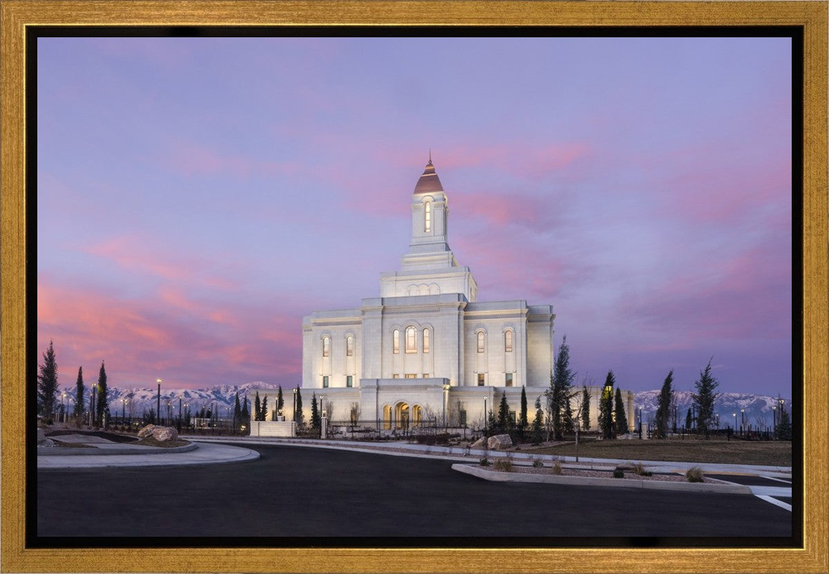 Deseret Peak Utah Pink Winter Sunrise