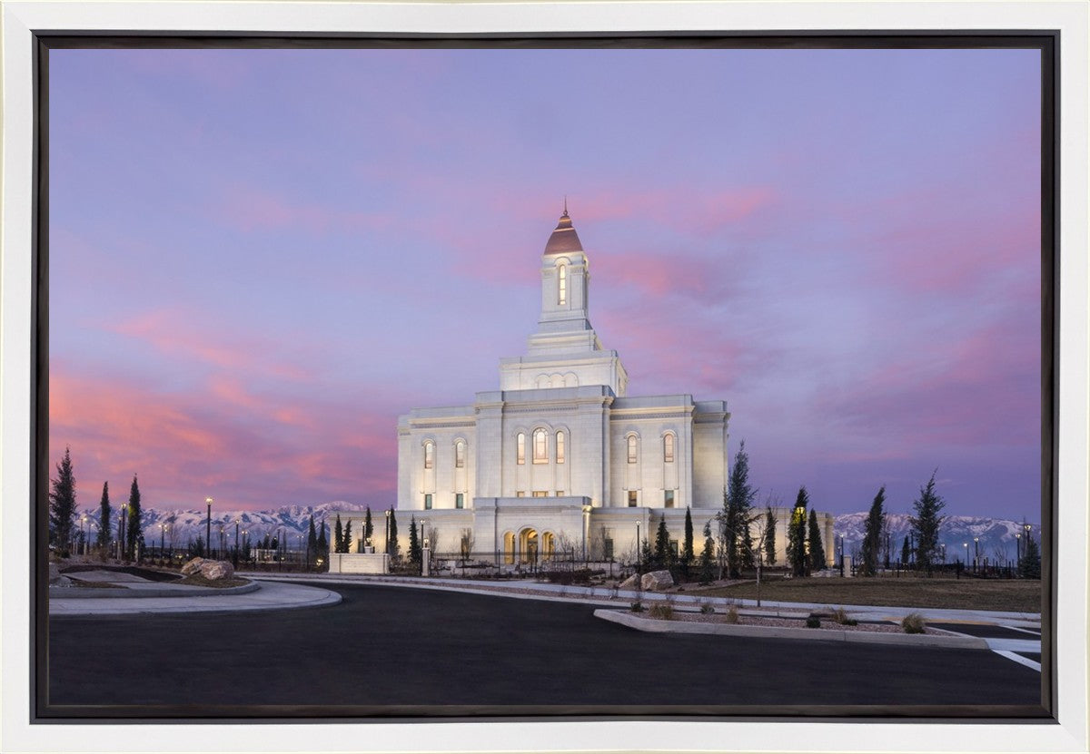 Deseret Peak Utah Pink Winter Sunrise