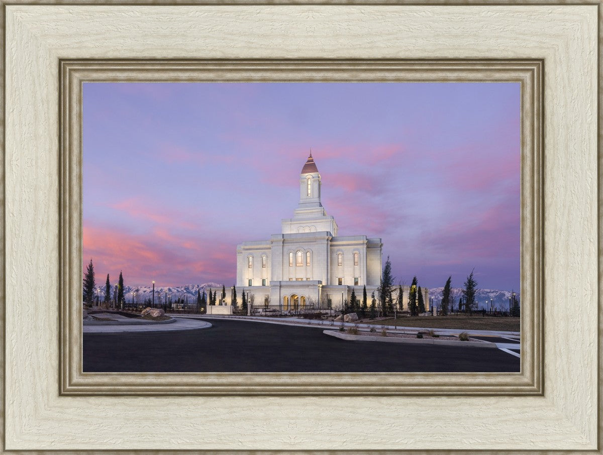 Deseret Peak Utah Pink Winter Sunrise