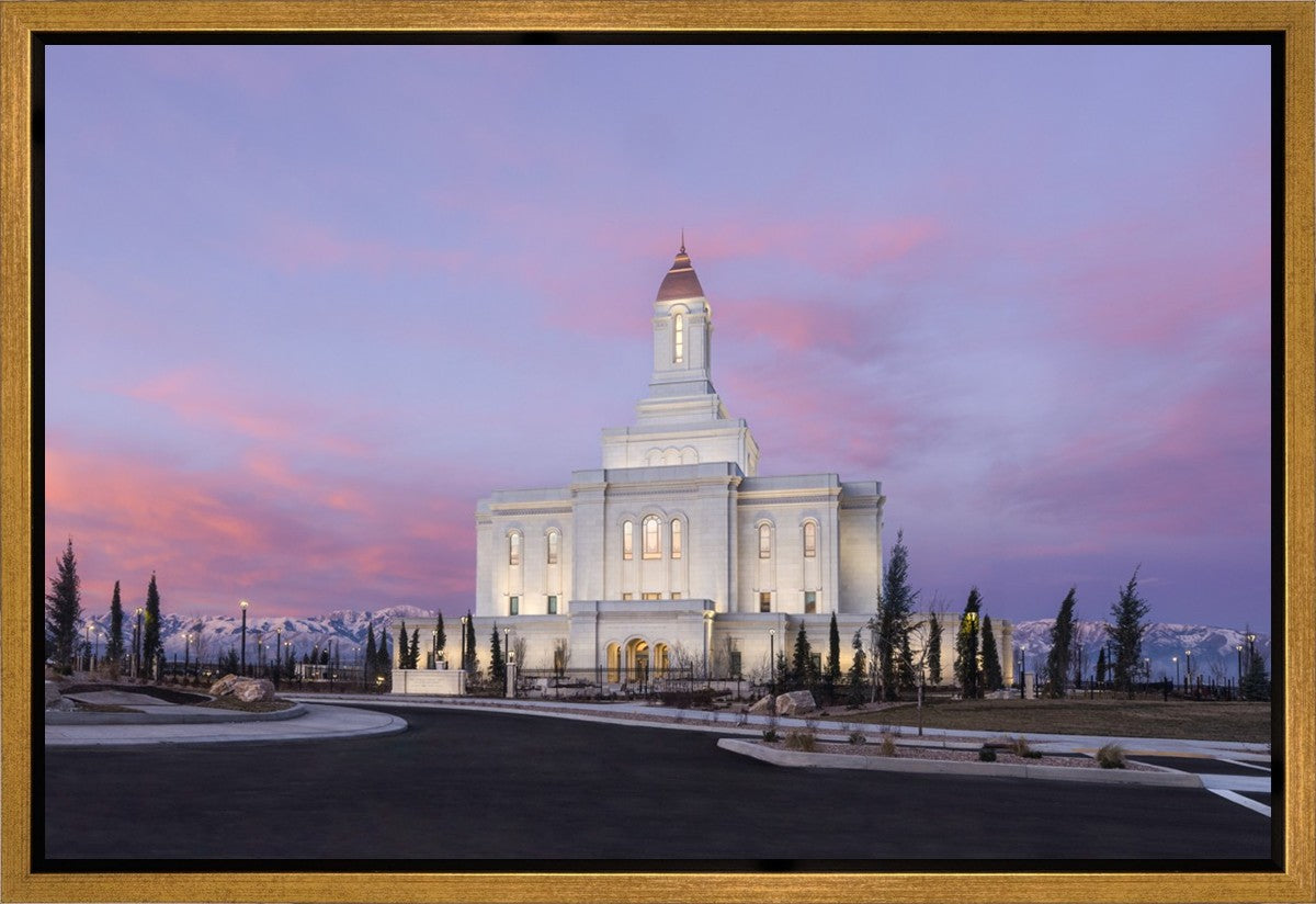 Deseret Peak Utah Pink Winter Sunrise