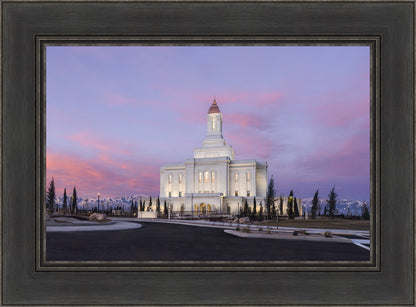 Deseret Peak Utah Pink Winter Sunrise