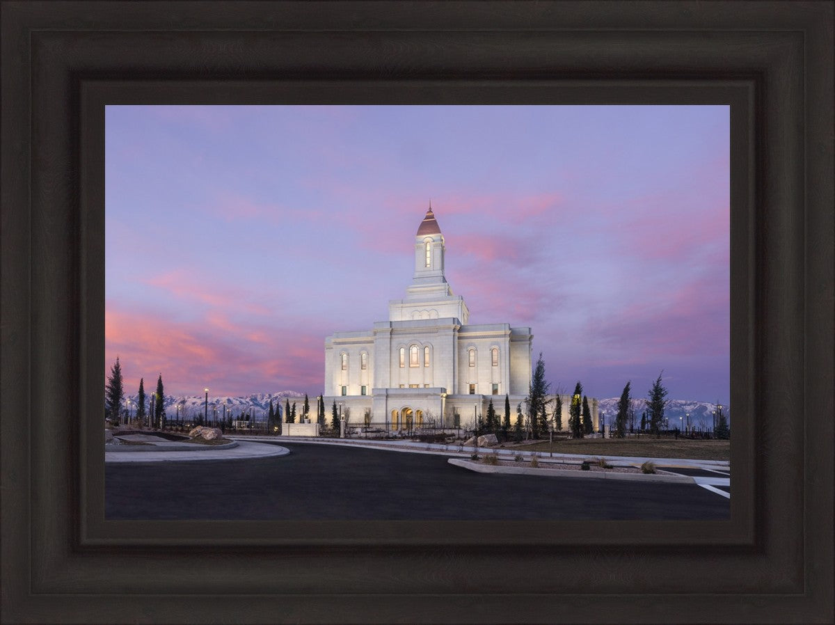 Deseret Peak Utah Pink Winter Sunrise