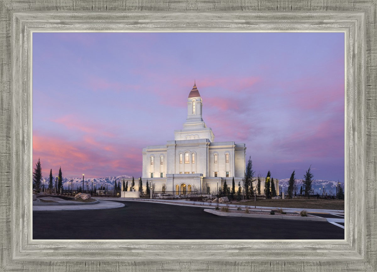Deseret Peak Utah Pink Winter Sunrise