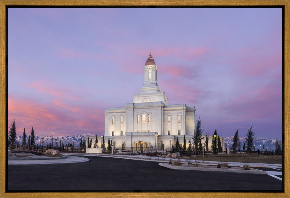 Deseret Peak Utah Pink Winter Sunrise