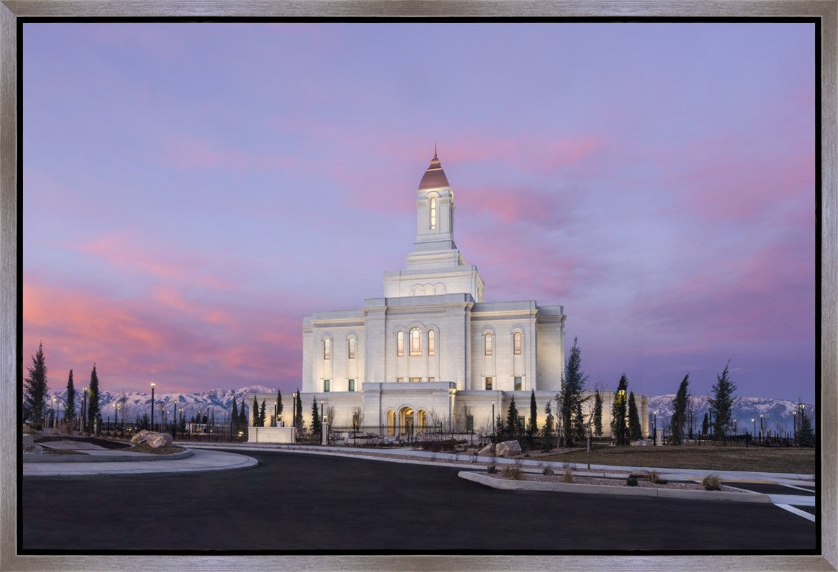 Deseret Peak Utah Pink Winter Sunrise