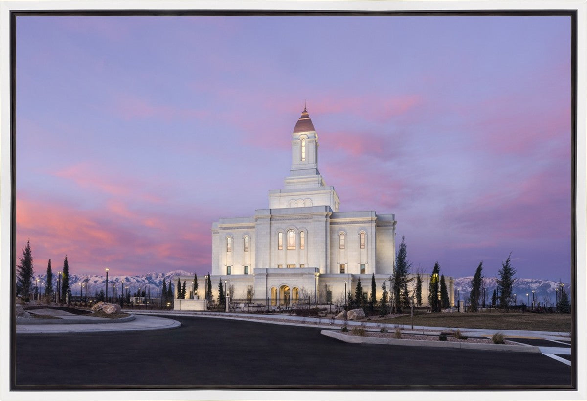 Deseret Peak Utah Pink Winter Sunrise