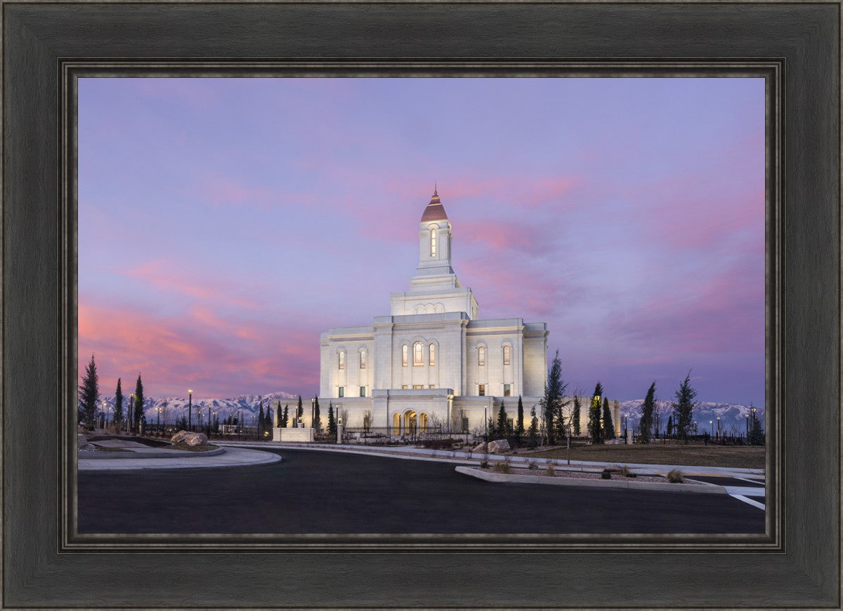 Deseret Peak Utah Pink Winter Sunrise