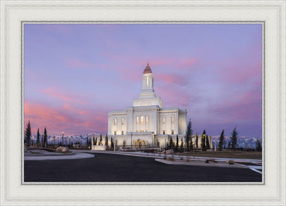 Deseret Peak Utah Pink Winter Sunrise