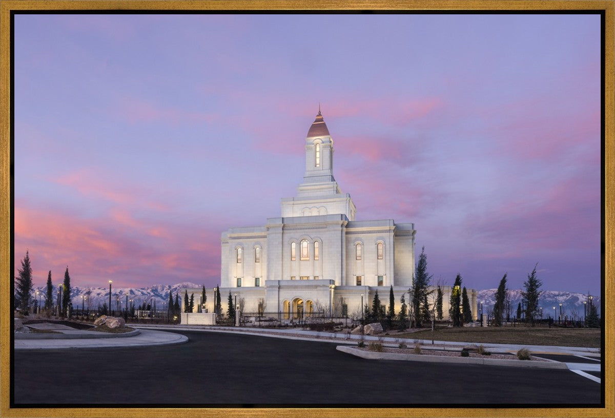 Deseret Peak Utah Pink Winter Sunrise