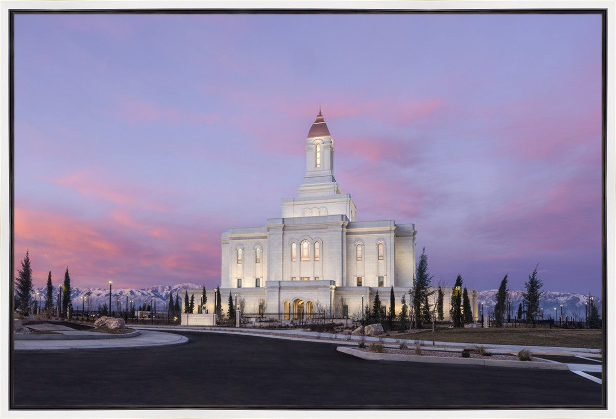 Deseret Peak Utah Pink Winter Sunrise