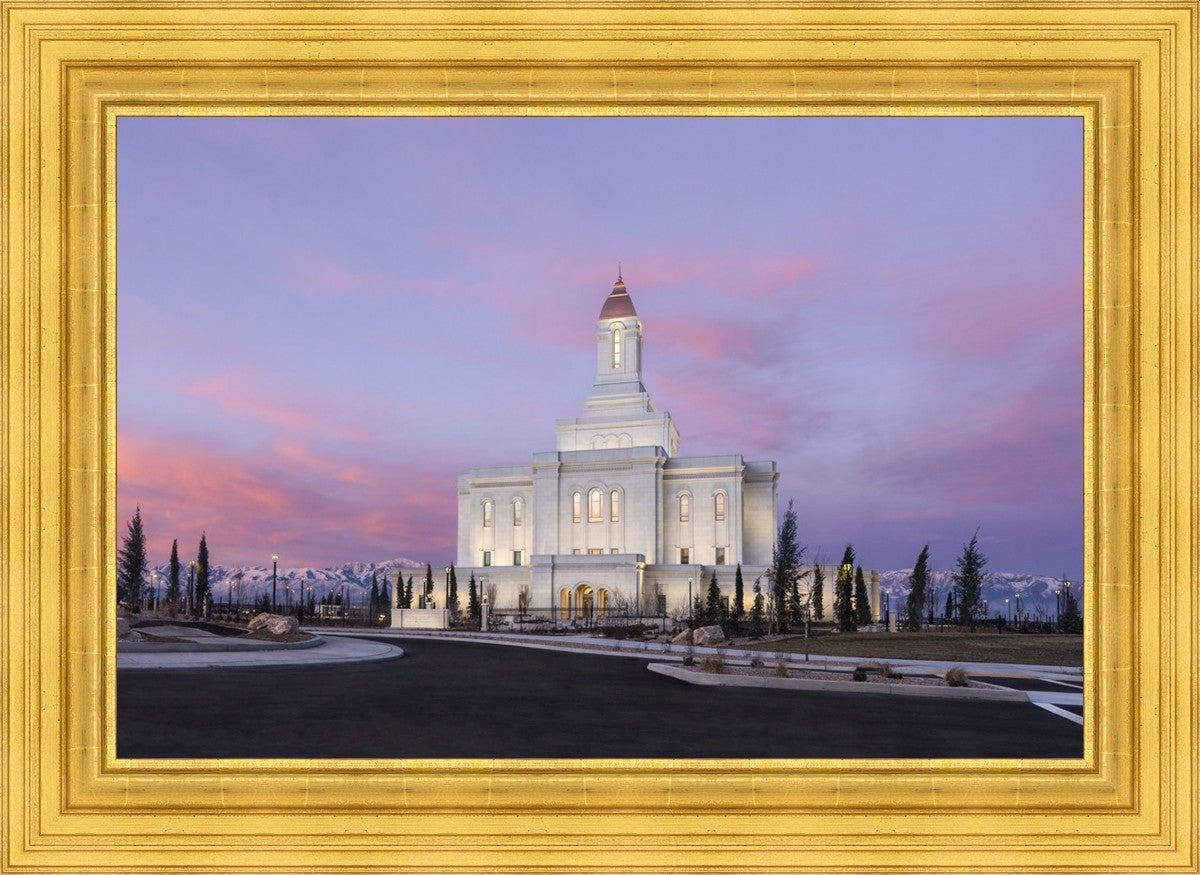 Deseret Peak Utah Pink Winter Sunrise