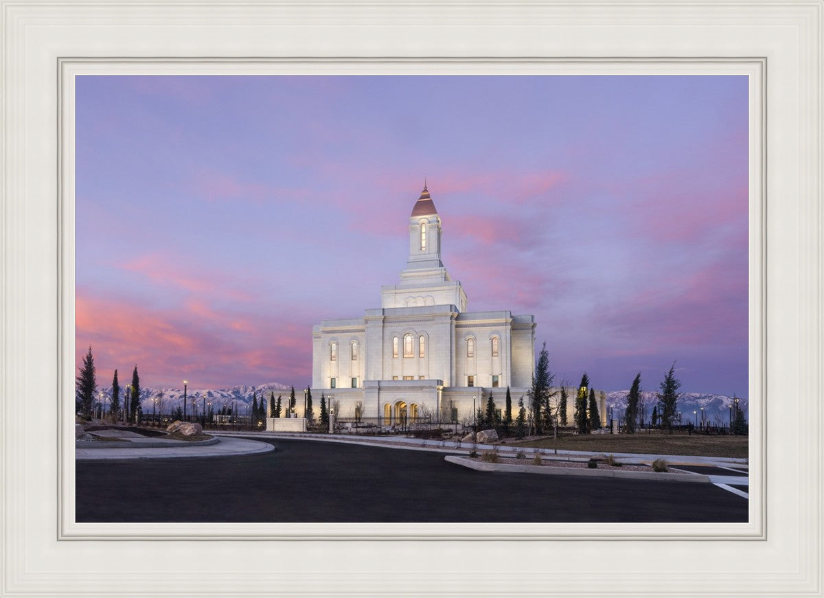 Deseret Peak Utah Pink Winter Sunrise
