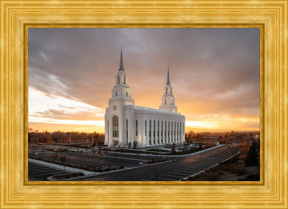 Layton Utah Golden Glow Sunset