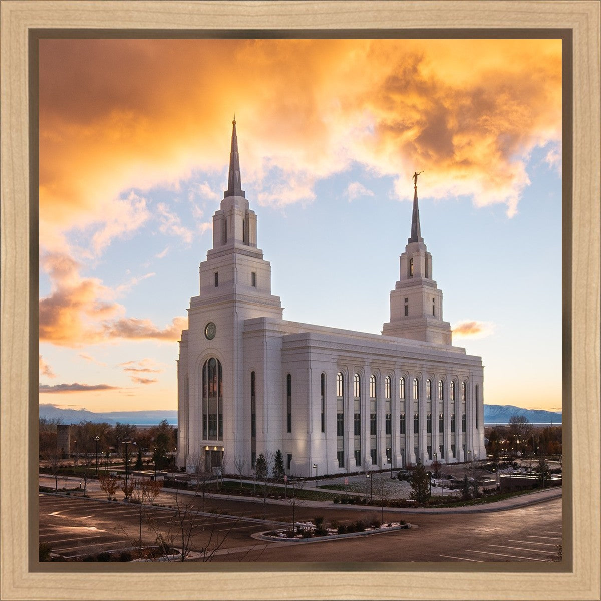 Layton Utah Fire in The Sky  Gallery Wrap