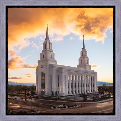 Layton Utah Fire in The Sky  Gallery Wrap
