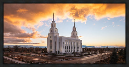 Layton Utah Fire in The Sky  Gallery Wrap