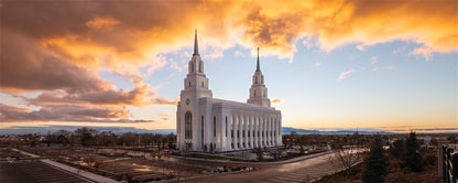 Layton Utah Fire in The Sky  Gallery Wrap