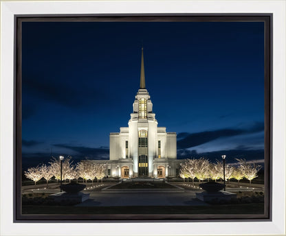 Syracuse Utah Night Glow Gallery Wrap