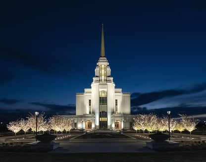 Syracuse Utah Night Glow Gallery Wrap