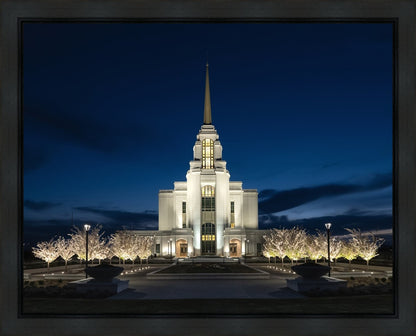 Syracuse Utah Night Glow Gallery Wrap