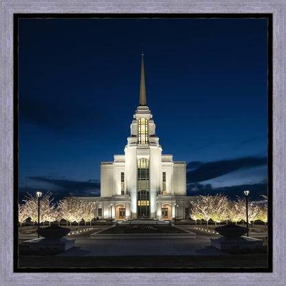 Syracuse Utah Night Glow Gallery Wrap
