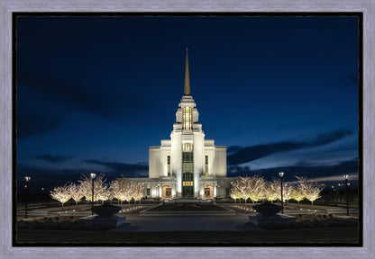 Syracuse Utah Night Glow Gallery Wrap