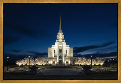 Syracuse Utah Night Glow Gallery Wrap