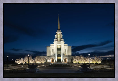 Syracuse Utah Night Glow Gallery Wrap