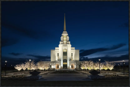 Syracuse Utah Night Glow Large Wall Art Gallery Wrap