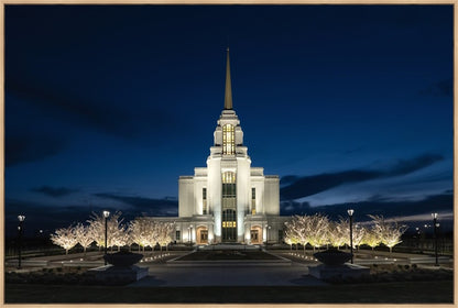 Syracuse Utah Night Glow Large Wall Art Gallery Wrap